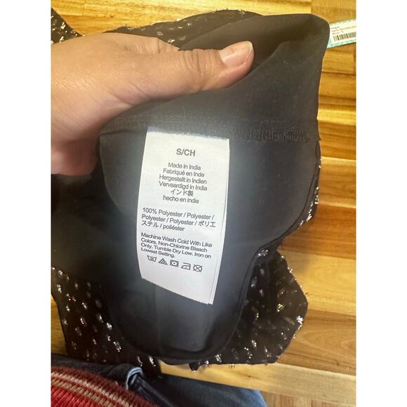 J. Crew Tie-neck blouse with rainbow Lurex - Picture 10 of 10